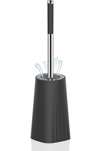 GENERAL SetSail Toilet Brush, Toilet Bowl Brush and Holder Compact Toilet Bru...