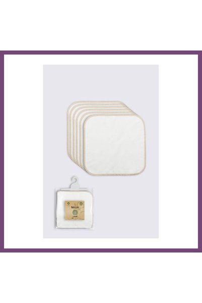 Organik 28x28 6'Lı Penye Mendil 90103 Ekru · Renk: Ekru GAMBERA1