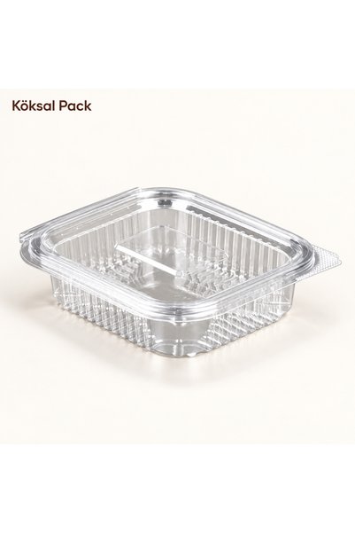 Köksal Pack كوب بلاستيك مانع للتسرب بغطاء 150 سم مكعب 50 قطعة