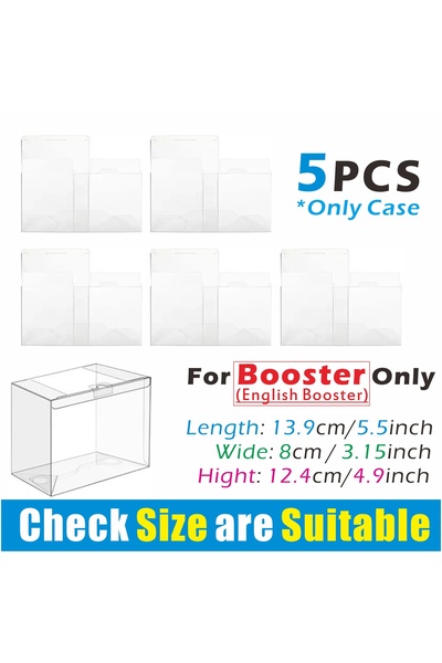 Choice علبة تخزين شفافة بسماكة 0.45 مم لـ EngBooster-5PCS 5/10PCS لعرض أجهزة ...