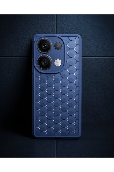 Generic Brand Xiaomi Redmi Note 13 Pro 5g Case Honeycomb Silicone Cover - Nav...