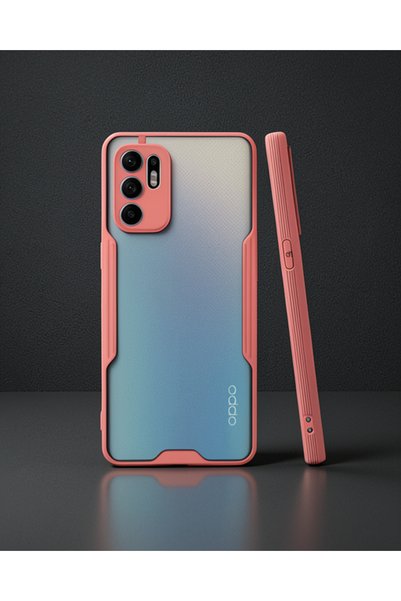 teknodayım Oppo Reno 6 Case Platinum Silicone - Pink
