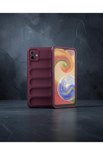 Generic Brand Samsung Galaxy A04E Case Optimum Silicone - Burgundy