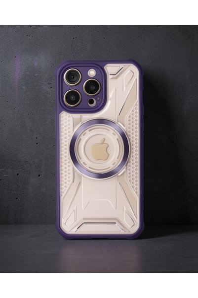 Generic Brand Apple iPhone 13 Pro Case Prague Magneticsafe Cover - Deep Purple