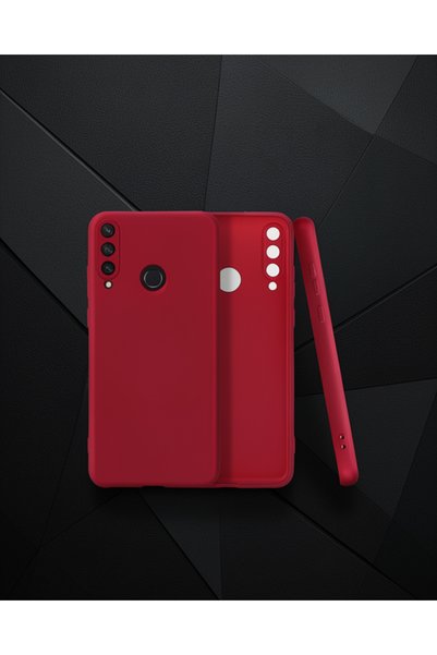 teknodayım Huawei Y6P Case First Silicone - Claret Red