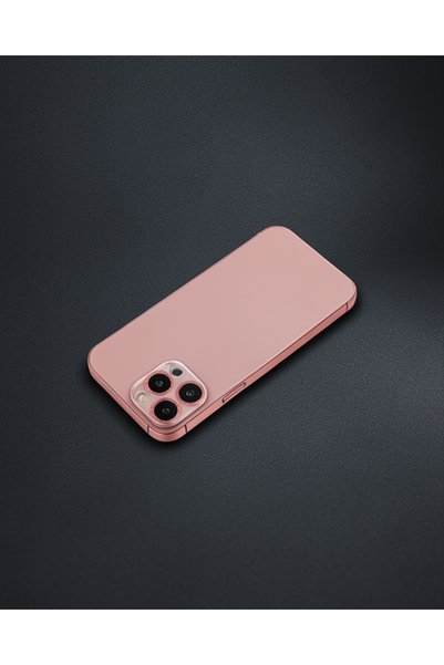 teknodayım Apple iPhone 12 Pro Max Shine Camera Lens Protection Glass - Pink
