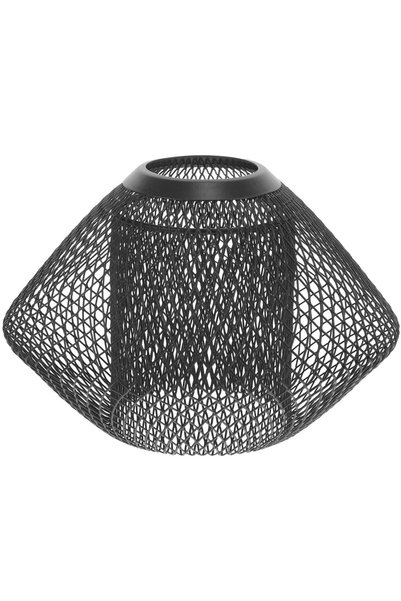 PRETYZOOM Retro Industrial Iron Wire Lampshade Double Layer Geometric Pendant...