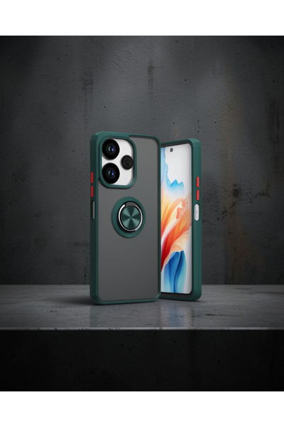 Generic Brand Xiaomi Redmi 13 4g Case Montreal Ringed Silicone Cover - Green