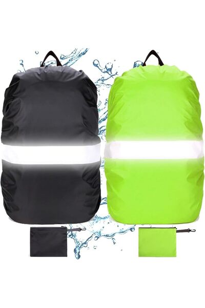 EXCEFORE Reflective Waterproof and Rainproof Backpack Cover for Protecting Ba...