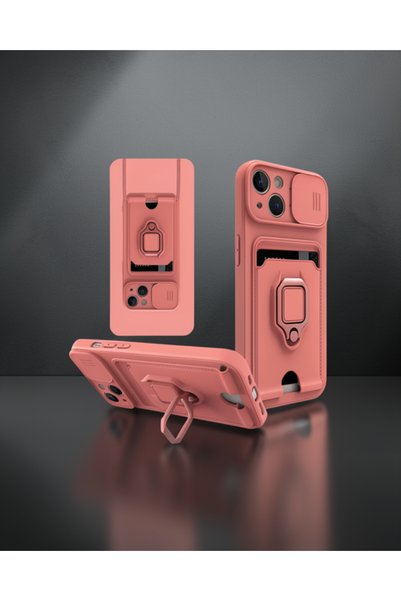 Generic Brand Apple iPhone 14 Case Zuma Silicone with Business Card Holder an...