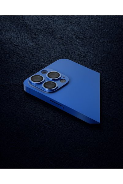Generic Brand Apple iPhone 13 Pro Max Persian Aluminum Camera Lens - Sierra Blue