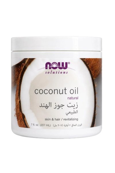 Now Foods زيت جوز الهند الطبيعي للبشرة والشعر من ناو - 207 مل