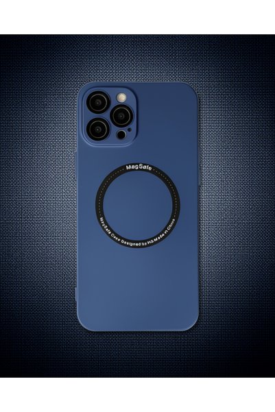 Generic Brand Apple iPhone 12 Pro Case Jack Magneticsafe Lens Silicone - Navy...