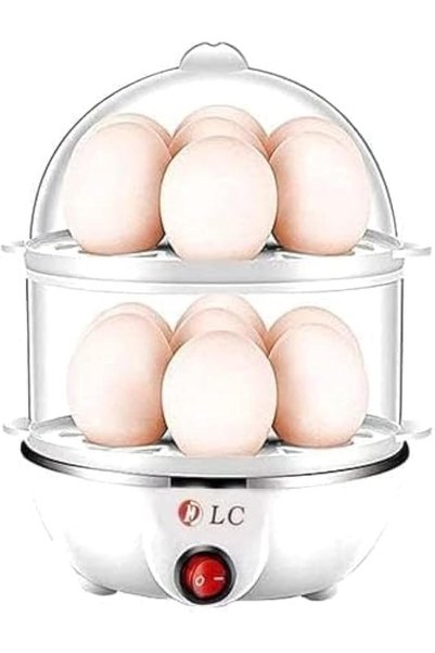 Generic جهاز طهي البيض بالبخار 350 واط 3120 أبيض DLC-3120