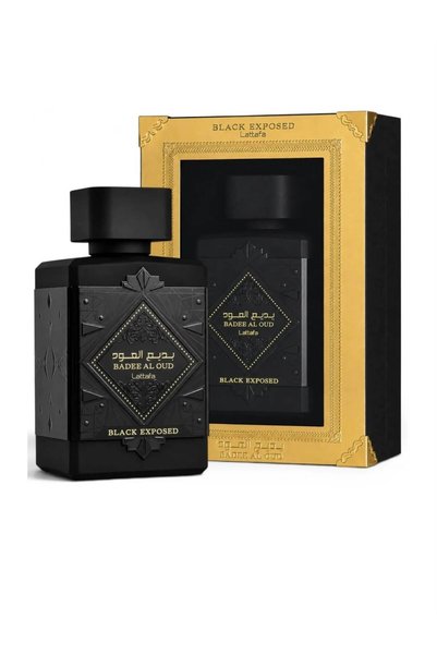 lattafa Badee Al Oud Black Exposed