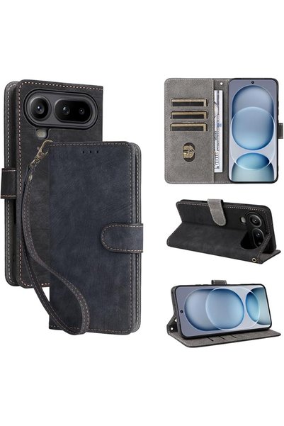 GENERAL Flip Case for Honor Magic 8 Pro Air: Pu Leather Folding Cover with An...