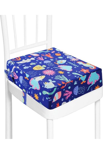 GENERAL 3.6-Inch Toddler Booster Seat for Dining Table, Easy-Clean Cushion
