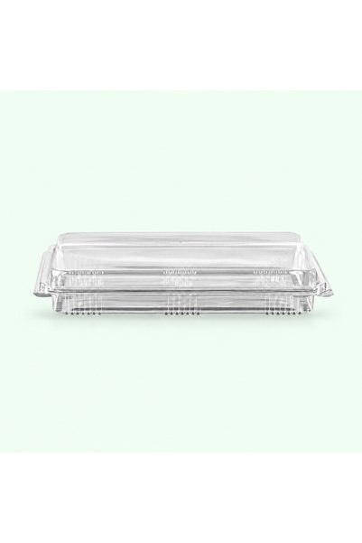 Köksal Pack 1000 Gr Transparent Lid Container for Baklava and Gülleç, 10 Pieces