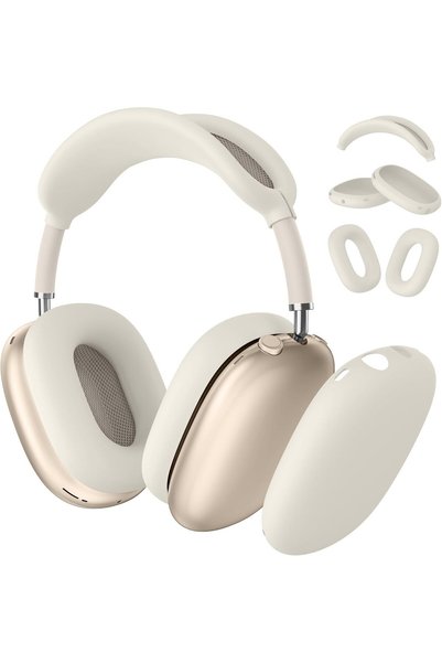 Generic غطاء سيليكون 3 في 1 لسماعات AirPods Max، غطاء واقي من الخدوش لوسائد ا...