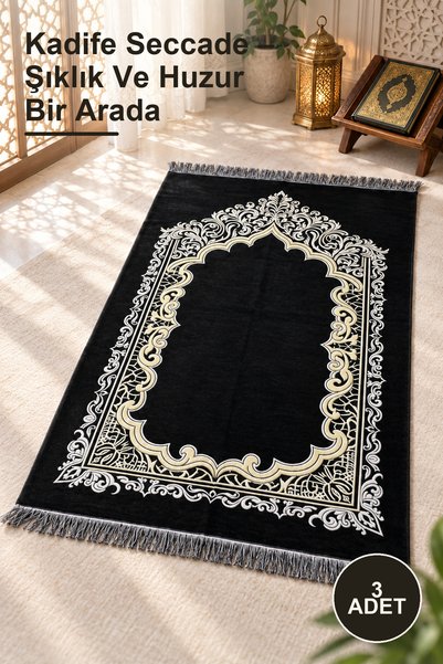 Yenilig 3 Velvet Prayer Mats – Elegance and Peace Together