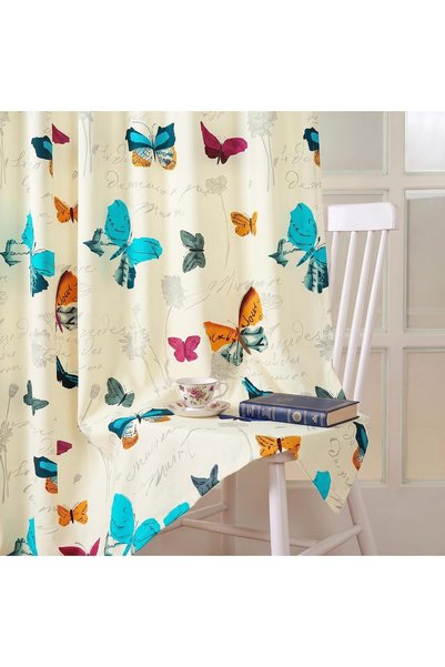 Generic Curtains 7 Feet Long 1 Piece 100% Cotton Door Curtains Canvas Fabric ...