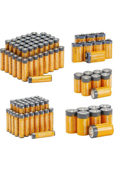 Generic بطاريات قلوية - عبوة اقتصادية - 48 AA + 36 AAA + 8 C + 8 D + 8 9 فولت...