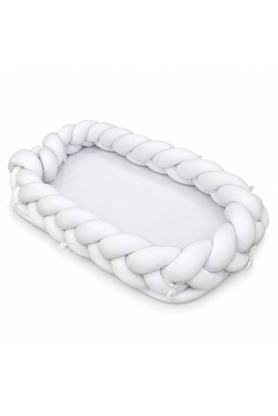 miila - Baby Nest With Braided Bumper - White