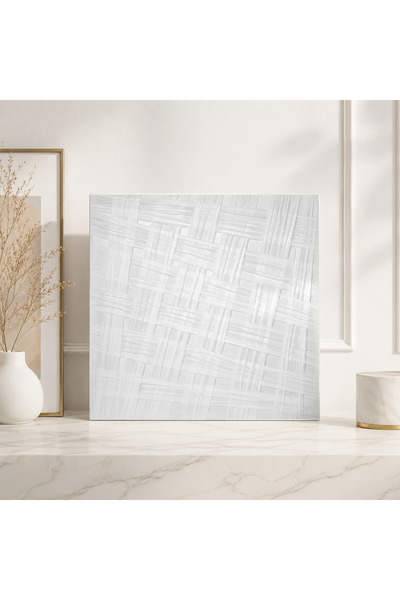 NO BRAND لوحة جدارية SHW-444 رمادي بدون إطار – 100×100 سم | موفن هوم