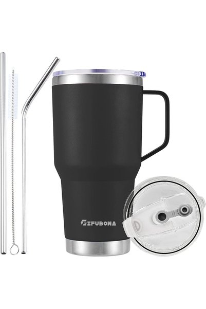Generic 30 oz Stainless Steel Vacuum Insulated Tumbler with Handle Travel Mug...