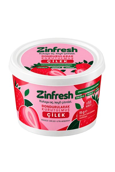Zinfresh Dondurularak Kurutulmuş Çilek 15 g