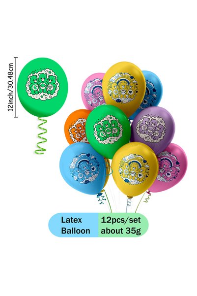 Choice Latex Balloon 12pcs Cartoon Care Bears Themed Creative Fashion Paper P...