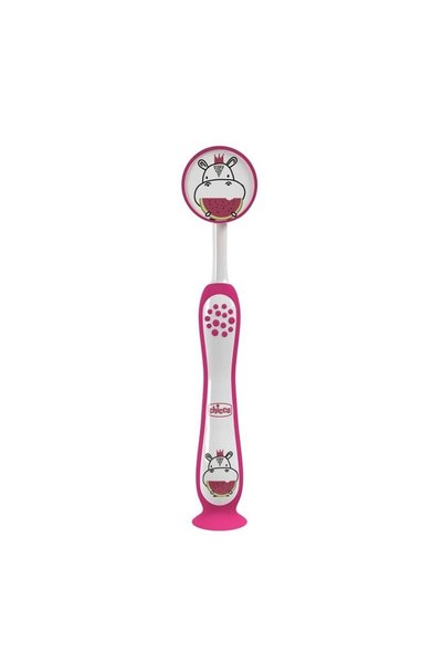 Chicco Hippo Παιδική Οδοντόβουρτσα Ροζ_8045834HURT