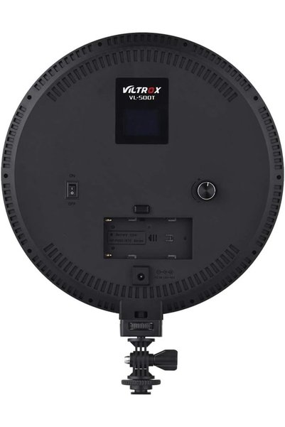 VILTROX مصباح LED دائري ثنائي اللون طراز VL-500T