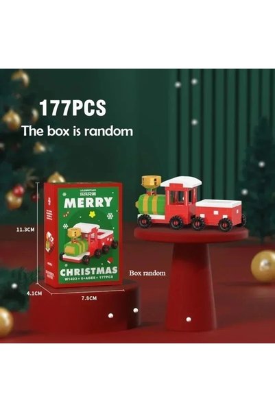 Choice train Christmas Gifts Micro Building Block Series Santa Claus Reindeer...