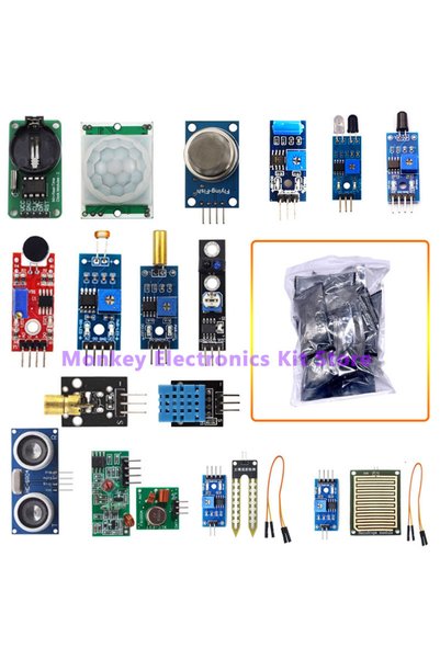 Choice 16 Kinds Sensor 45 in 1 Sensors Modules and 16 Kinds Starter Kit For R...