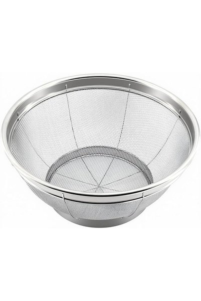 TERRIFI Fine Mesh Strainer, Stainless Steel Colander 25 x 10 cm