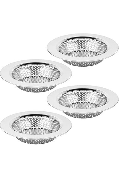 GENERAL Kitchen Sink Strainer Stainless Steel, 4 Pack
