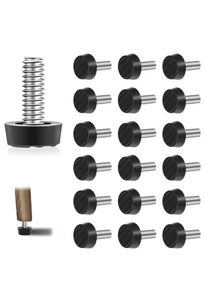X SPRING Xspring Furniture Levelers, 20PCS Screw Furniture Glide Leveling, Fe...