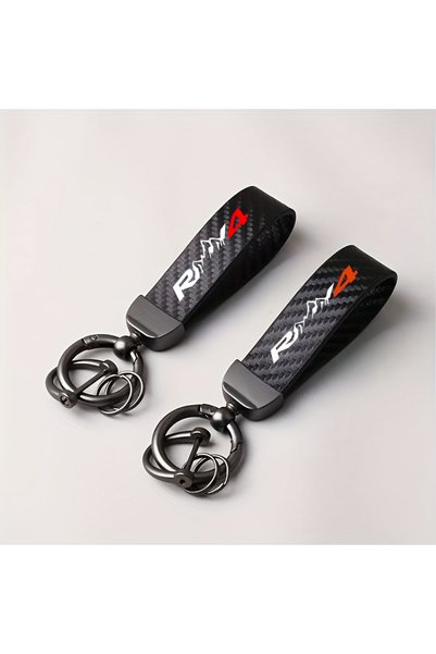 Choice TXYSK-RAV4-1set High-End Carbon Fiber Pattern Keychain with Anti-Loss ...