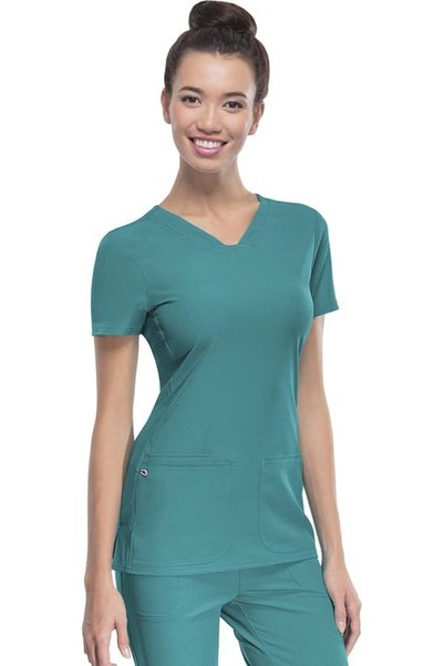 Uniforme HeartSoul قميص نسائي من HeartSoul Break On Through بفتحة رقبة على شك...