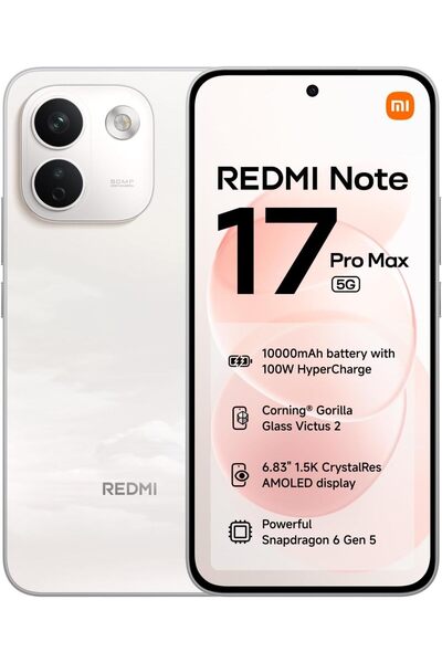 Xiaomi هاتف ريدمي نوت 17 برو ماكس 5G ثنائي الشريحة مع ذاكرة وصول عشوائي 12 جي...