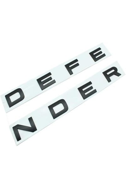 Generic شعار سيارة ثلاثي الأبعاد من مادة ABS بحروف DEFenders، ملصق شارة لاند ...