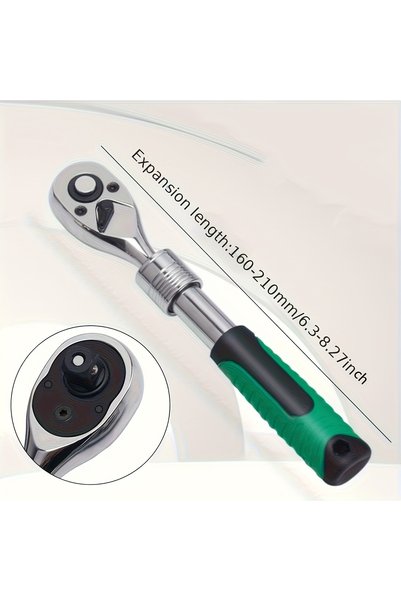 Choice 1-4 1/4，3/8，1/2 Inch Drive Socket Ratchet Set Extendable Handle Wrench...