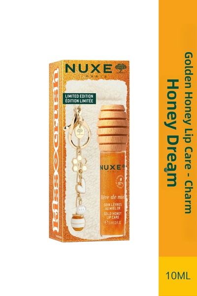 Nuxe Reve De Miel Nourishing Repairing Glitter Lip Honey (with Plush Charm)