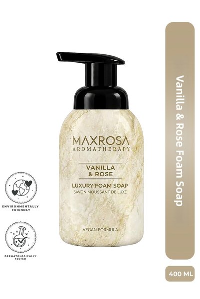 Maxrosa Aromatherapy Vanilla & Rose Foam Soap 400 g