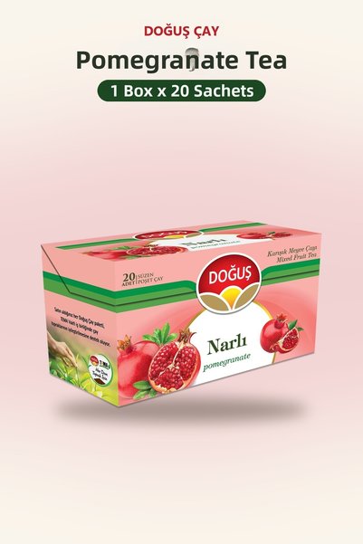 Doğuş Çay Pomegranate Tea 20 Filtered Bags X 1 Box