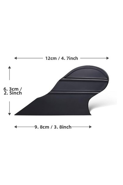 kumkumticaret Small Corner Edge Rag with Handle Window Filming Apparatus Black