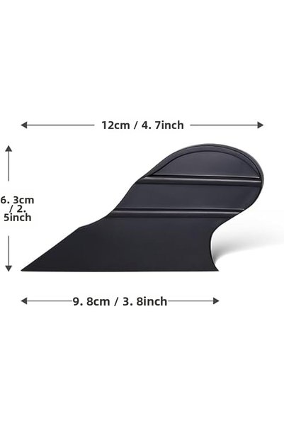 kumkumticaret Small Corner Edge Rag with Handle Window Filming Apparatus Black
