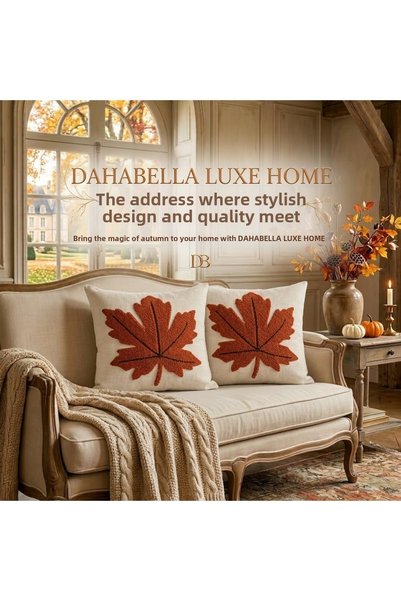 DAHABELLA LUXE HOME Set of 2 Trendy Throw Pillow Covers 43X43 - Popular Luxur...