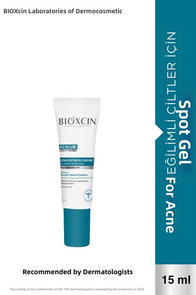 Bioxcin مصل العناية المركزية من أكنيوم للبشرة المعرضة لحب الشباب 15 مل حمض ال...